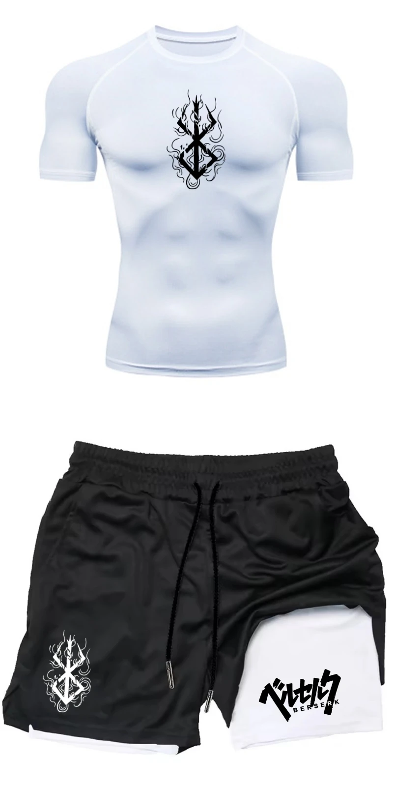 Compression Shorts Athletes - Conjunto Deportivo de Verano para Hombre