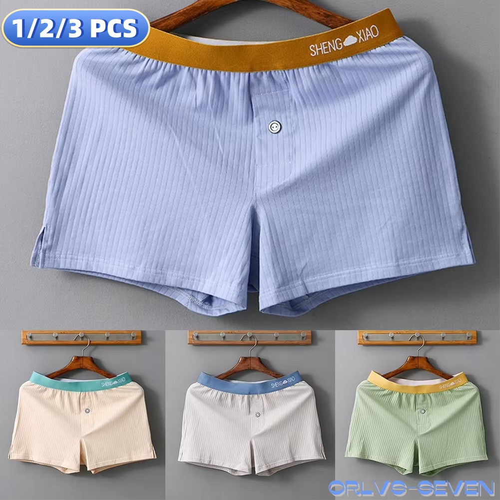 Trunk Breathable Men - 1/2/3 Uds. Bragas de algodón para