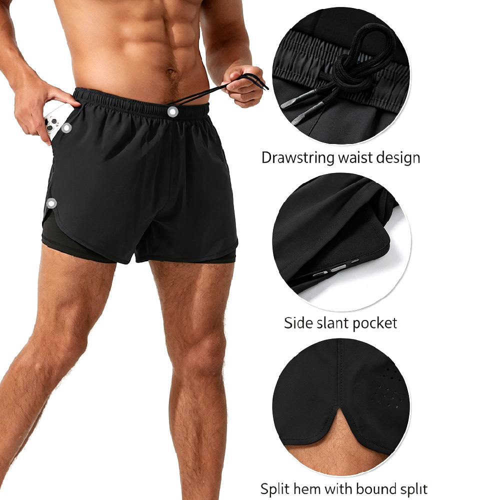 Compression Shorts Athletes - 1 par de pantalones cortos deportivos