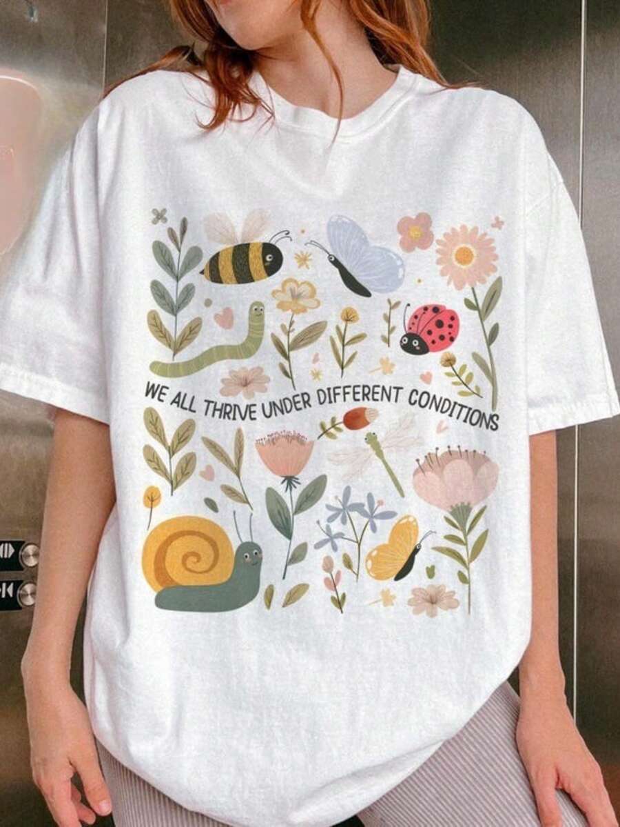 Camiseta gráfica para profesor - Undershirt Crew Neck reseña y precio