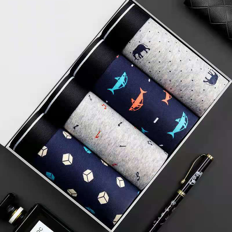 4 unids/lote Boxer Shorts ropa - Multi Pack Underwear reseña y precio