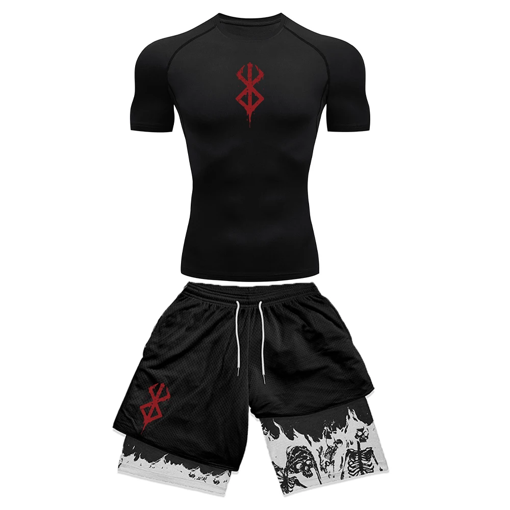 Conjunto de compresión con est - Compression Shorts Athletes reseña y precio