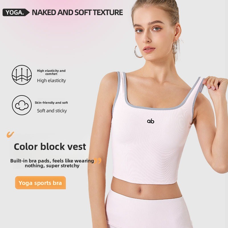 Camiseta sin mangas de yoga ac - Tank Top Ribbed reseña y precio